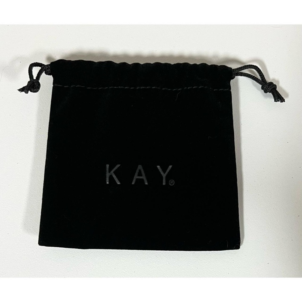 Kay Jewelers Black Velvet Jewelry Pouch Bag Holder — Size: 4.25 in. 🖤 #jewelry